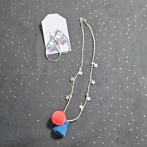 Charming Star Necklace and Earring Set for Kids